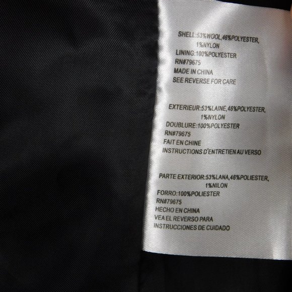 Michael Kors Wool Blend Zip Front Coat SIZE XS - Picture 9 of 9